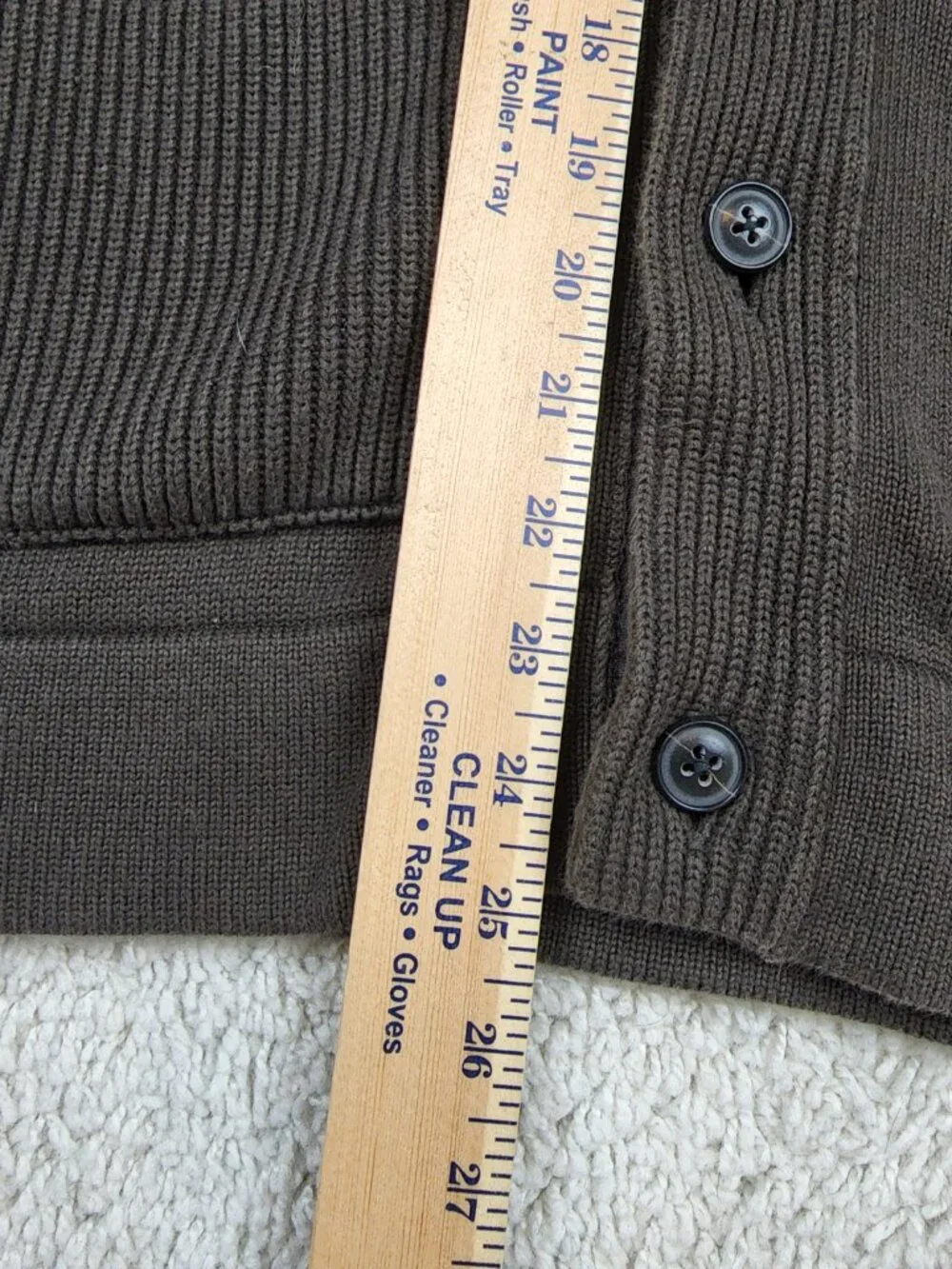 Banana Republic Olive Green Cardigan Mens Size Large L/G Olive Green Brown USA